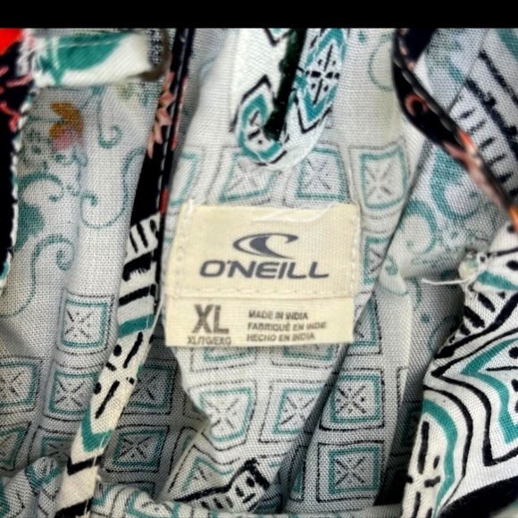 Oneill Maxi Dress XL Surf Sun Grey Red - Picture 4 of 4